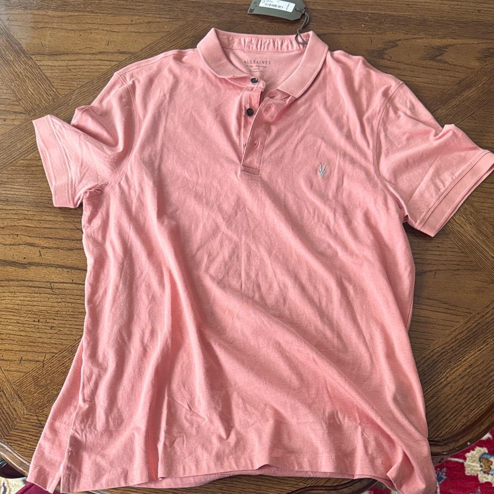 All saints  orchard pink  Polo Shirt